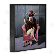 Lucia Heffernan | Trendy Pink Glam Cow