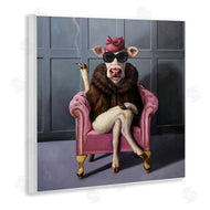 Lucia Heffernan | Trendy Pink Glam Cow