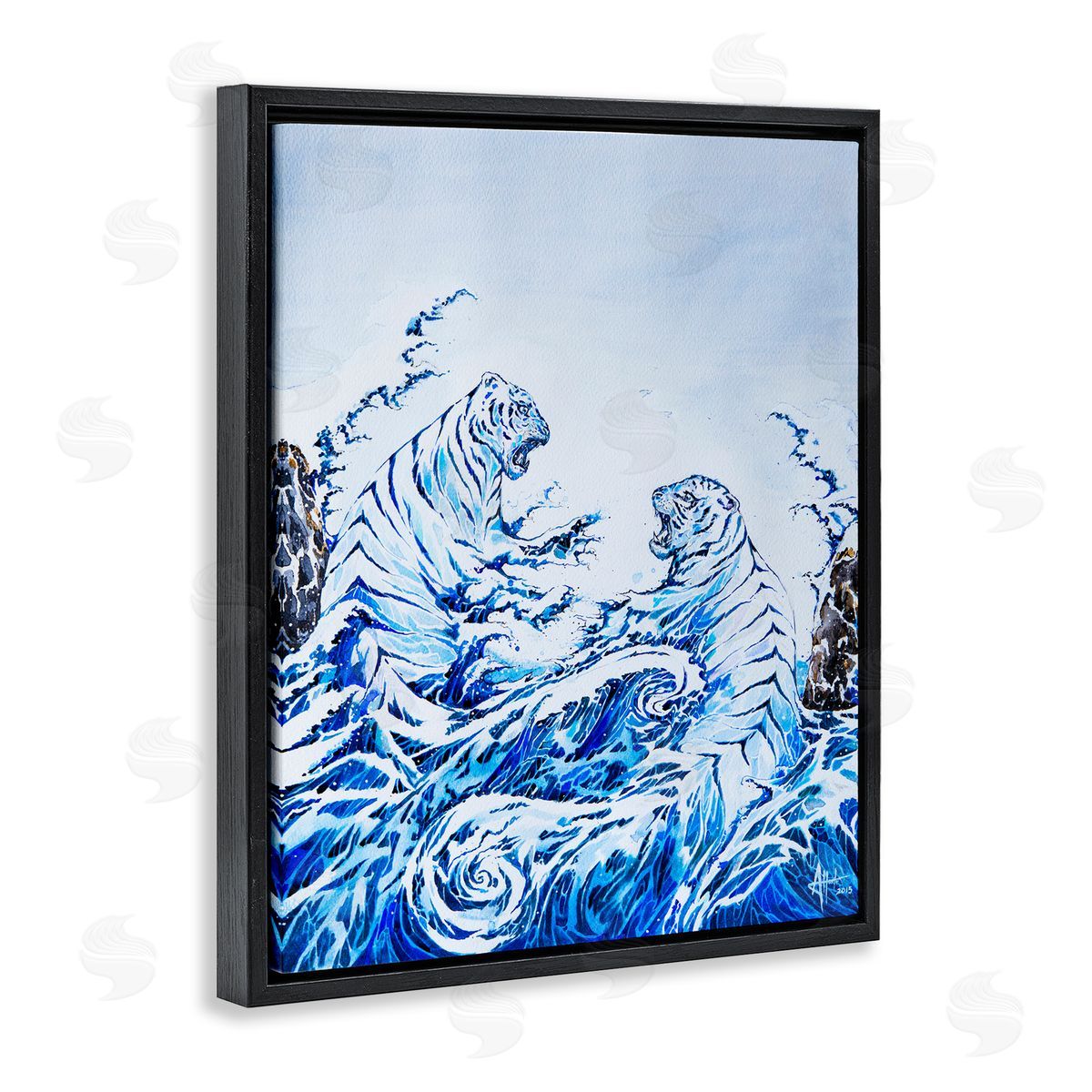 Marc Allante Dueling Tigers Ocean Waves