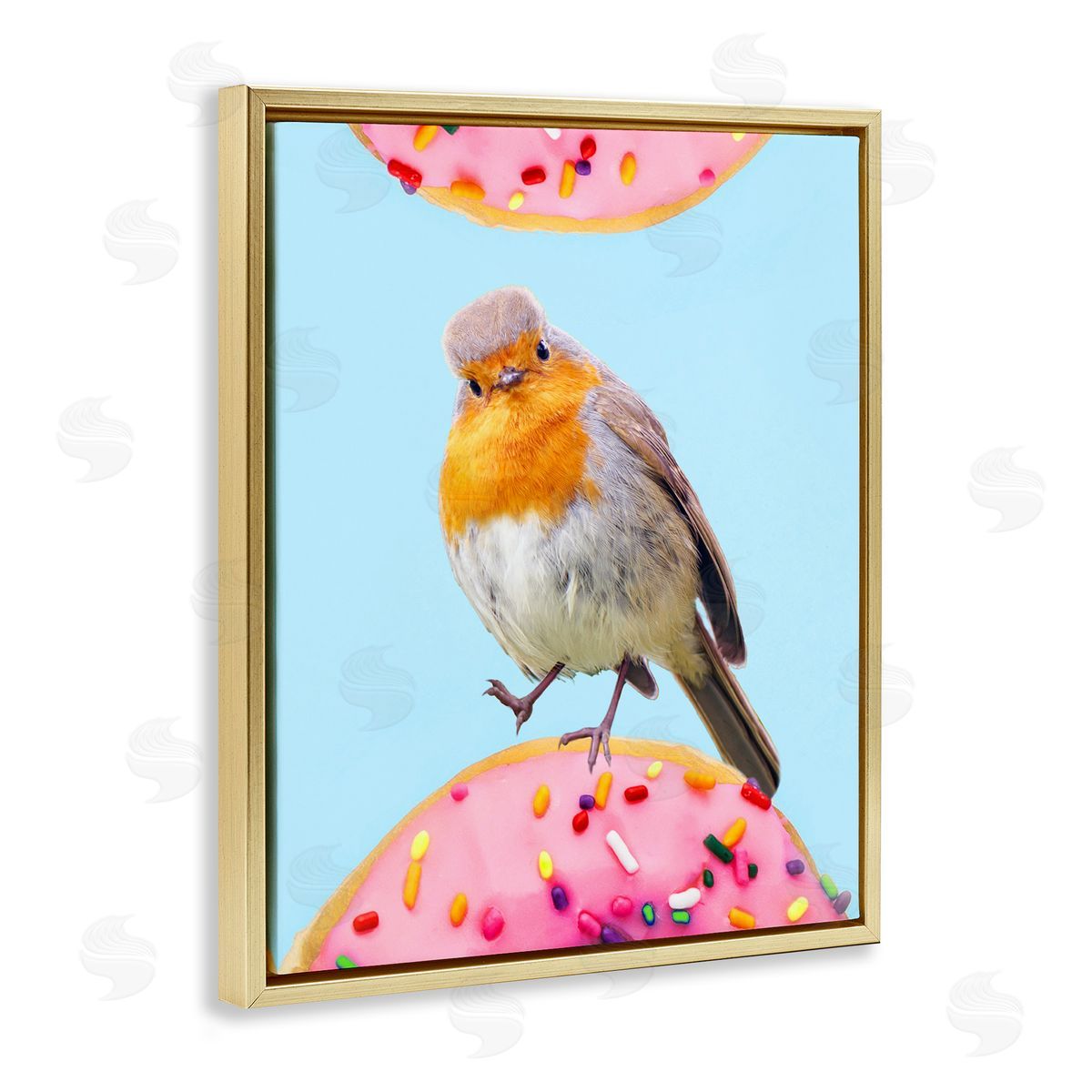 Ziwei Li Bird Perched Sprinkled Donut 