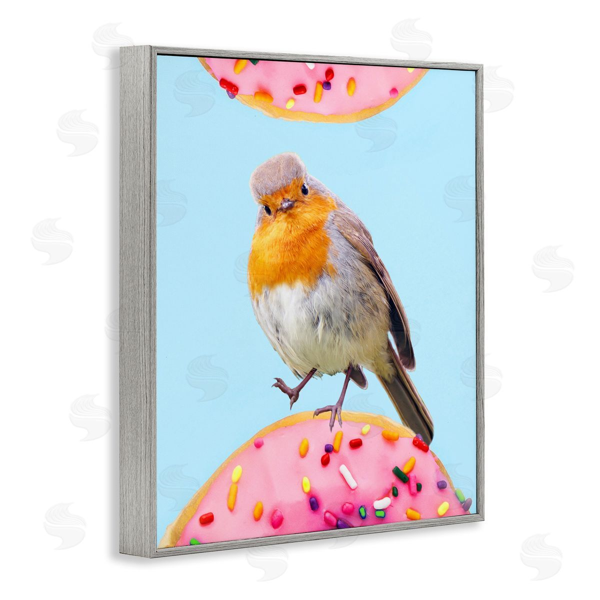 Ziwei Li Bird Perched Sprinkled Donut 