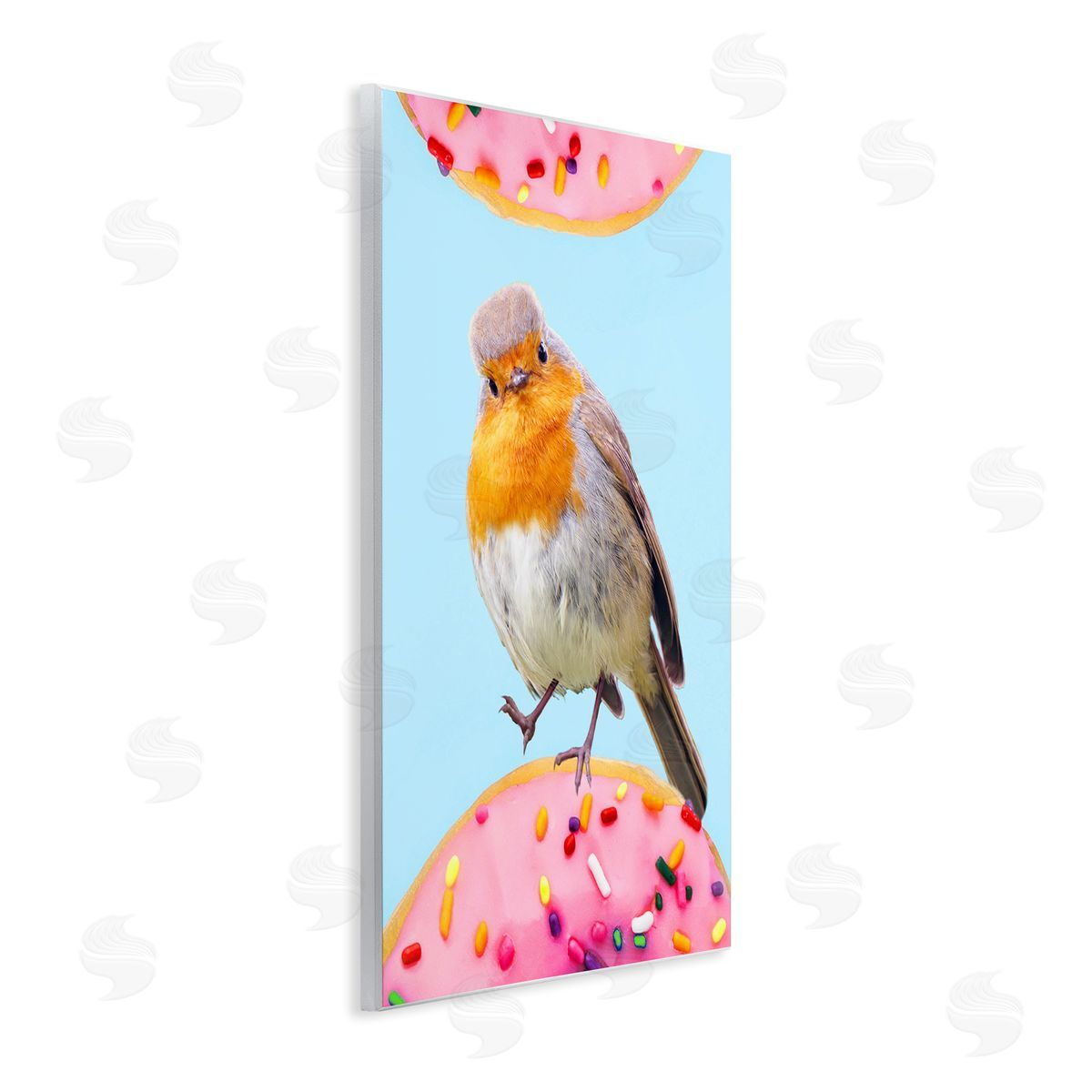 Ziwei Li Bird Perched Sprinkled Donut 