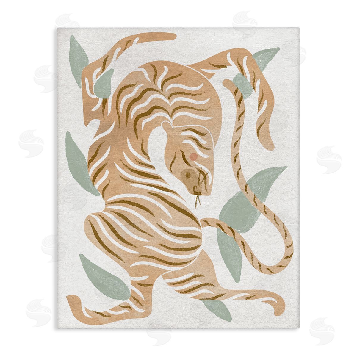 Stupell Studio Contemporary Tiger Wildlife Shapes