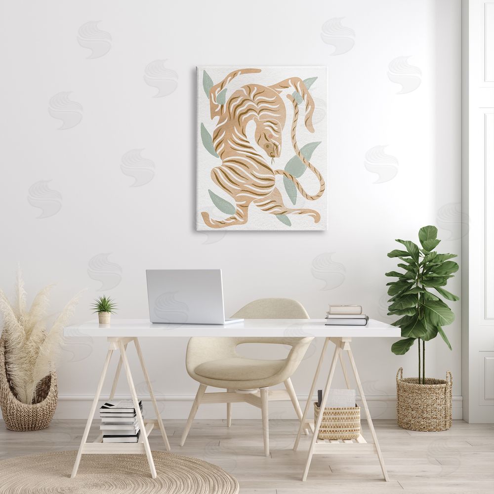 Stupell Studio Contemporary Tiger Wildlife Shapes