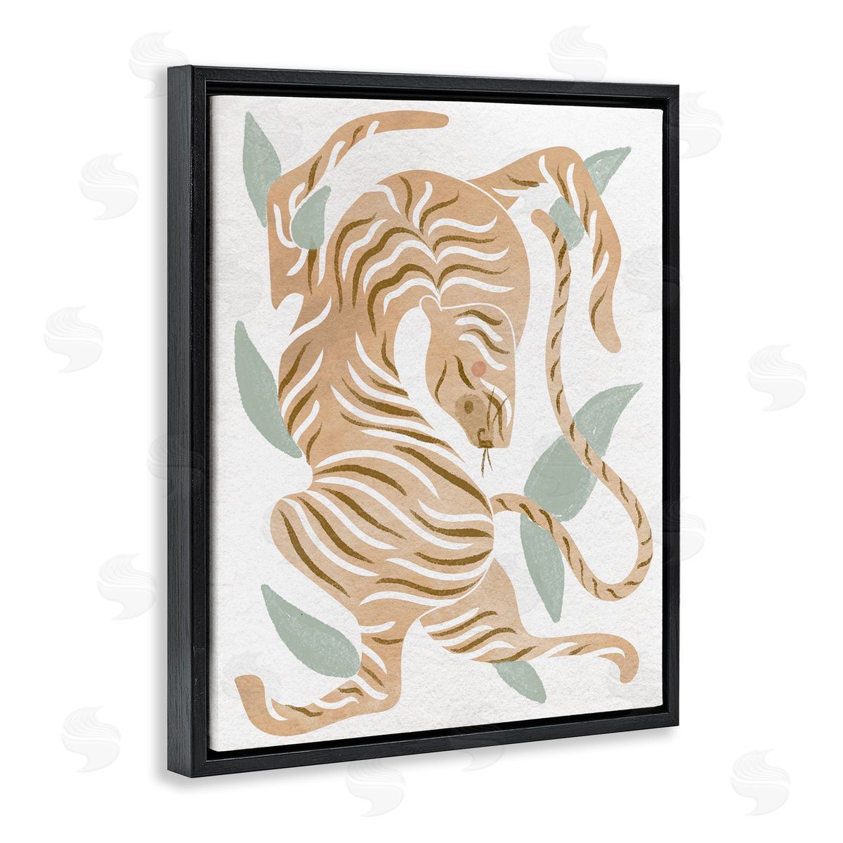 Stupell Studio Contemporary Tiger Wildlife Shapes
