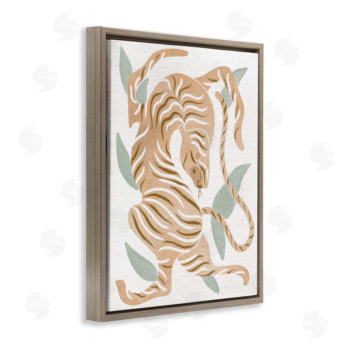 Stupell Studio Contemporary Tiger Wildlife Shapes