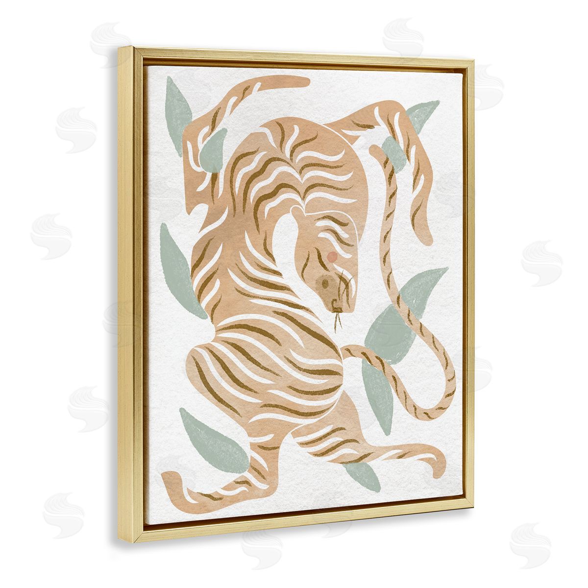 Stupell Studio Contemporary Tiger Wildlife Shapes