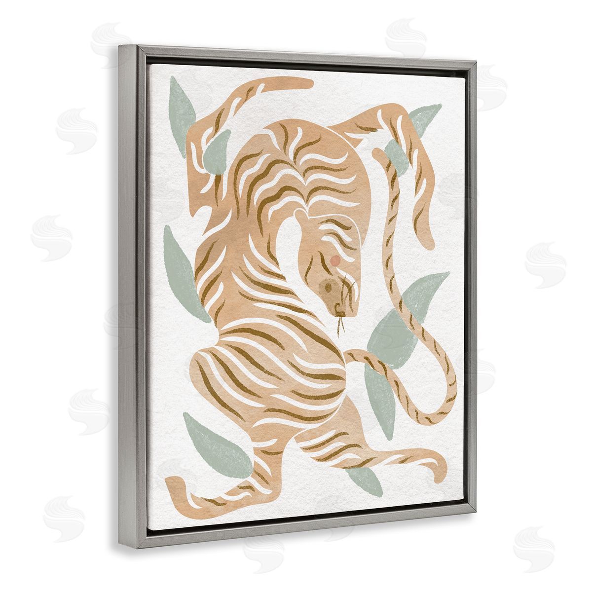 Stupell Studio Contemporary Tiger Wildlife Shapes