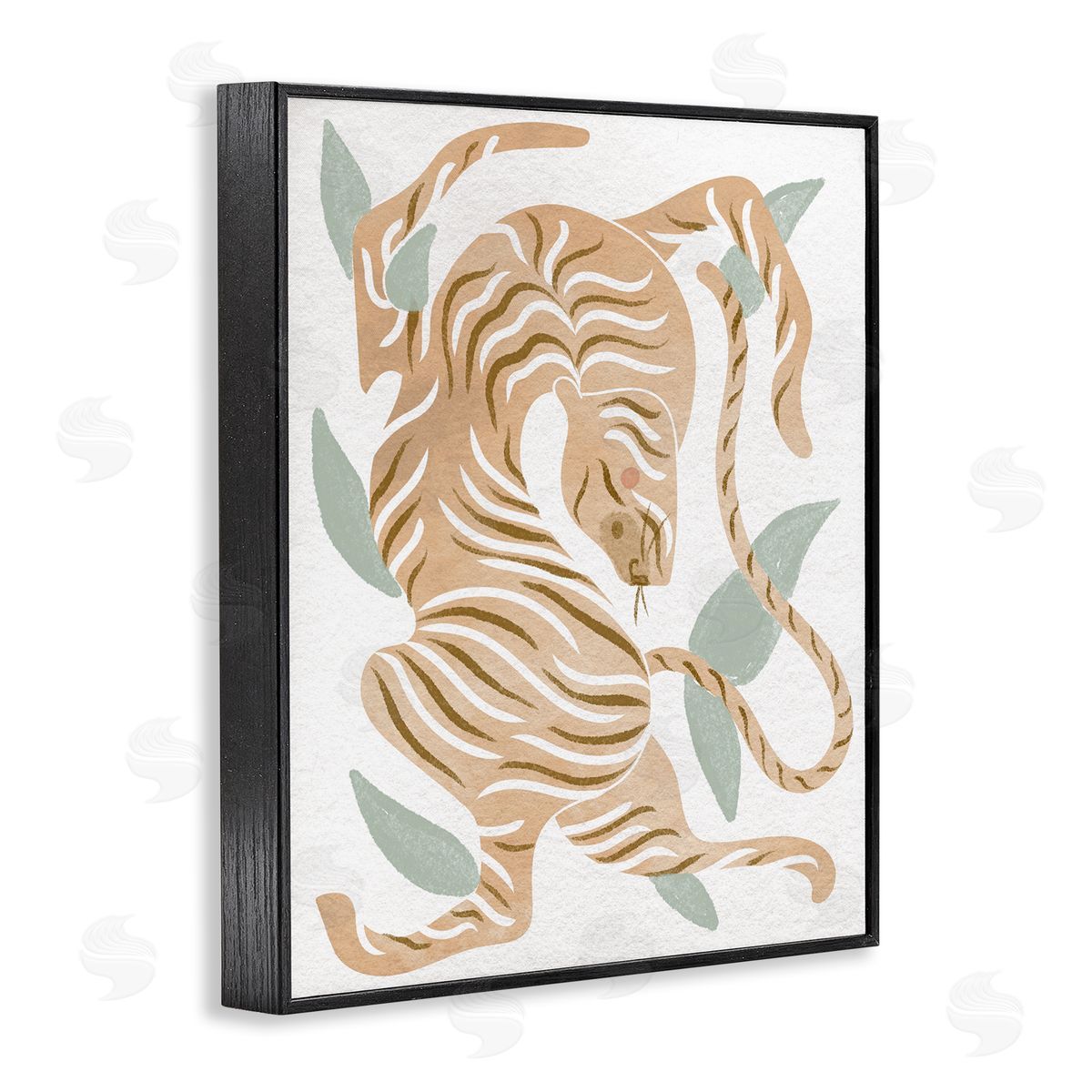 Stupell Studio Contemporary Tiger Wildlife Shapes