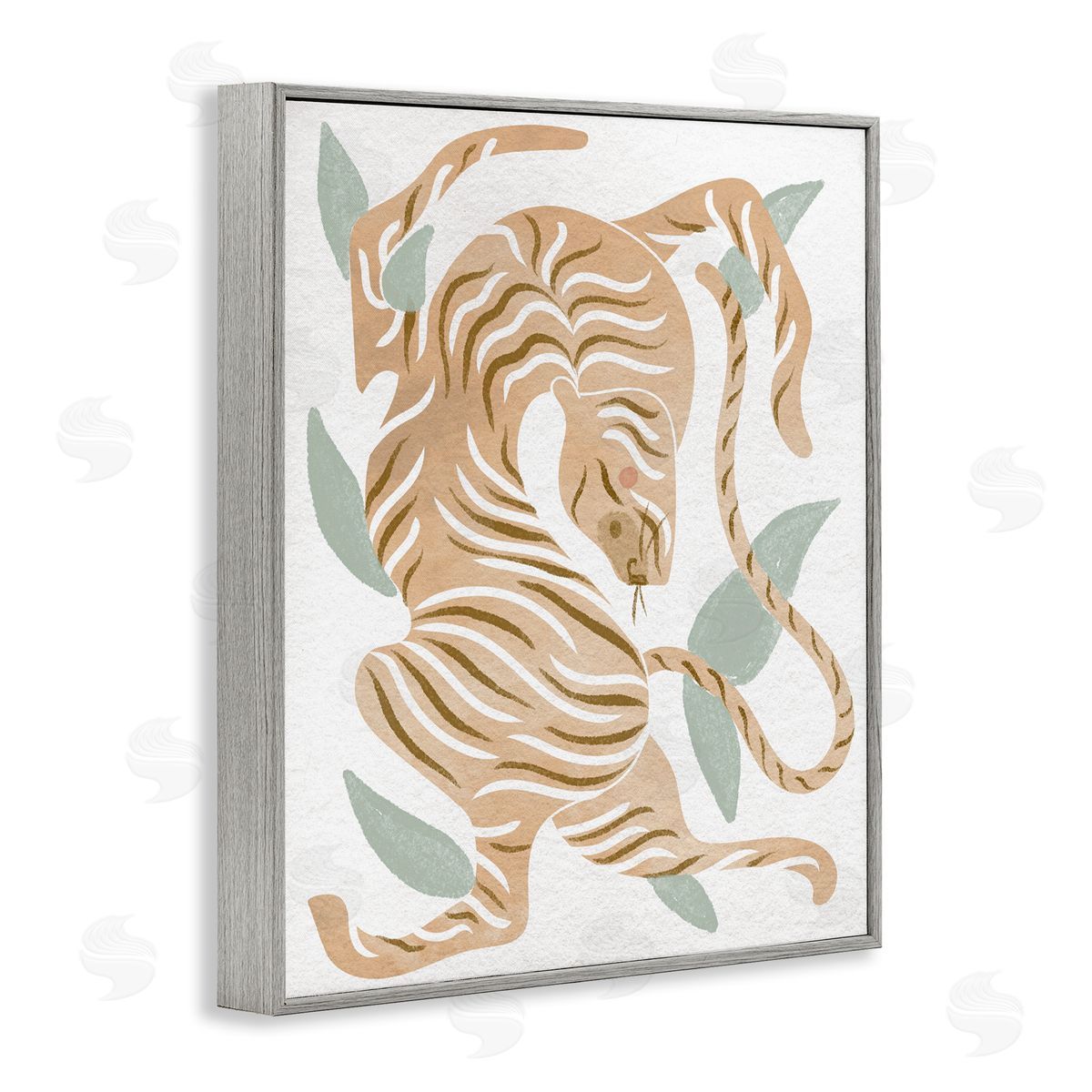 Stupell Studio Contemporary Tiger Wildlife Shapes