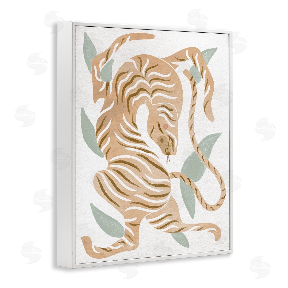 Stupell Studio Contemporary Tiger Wildlife Shapes
