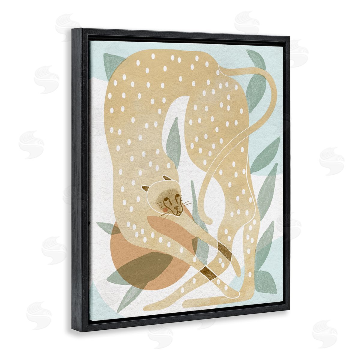 Stupell Studio Cheetah Jungle Contemporary Shapes