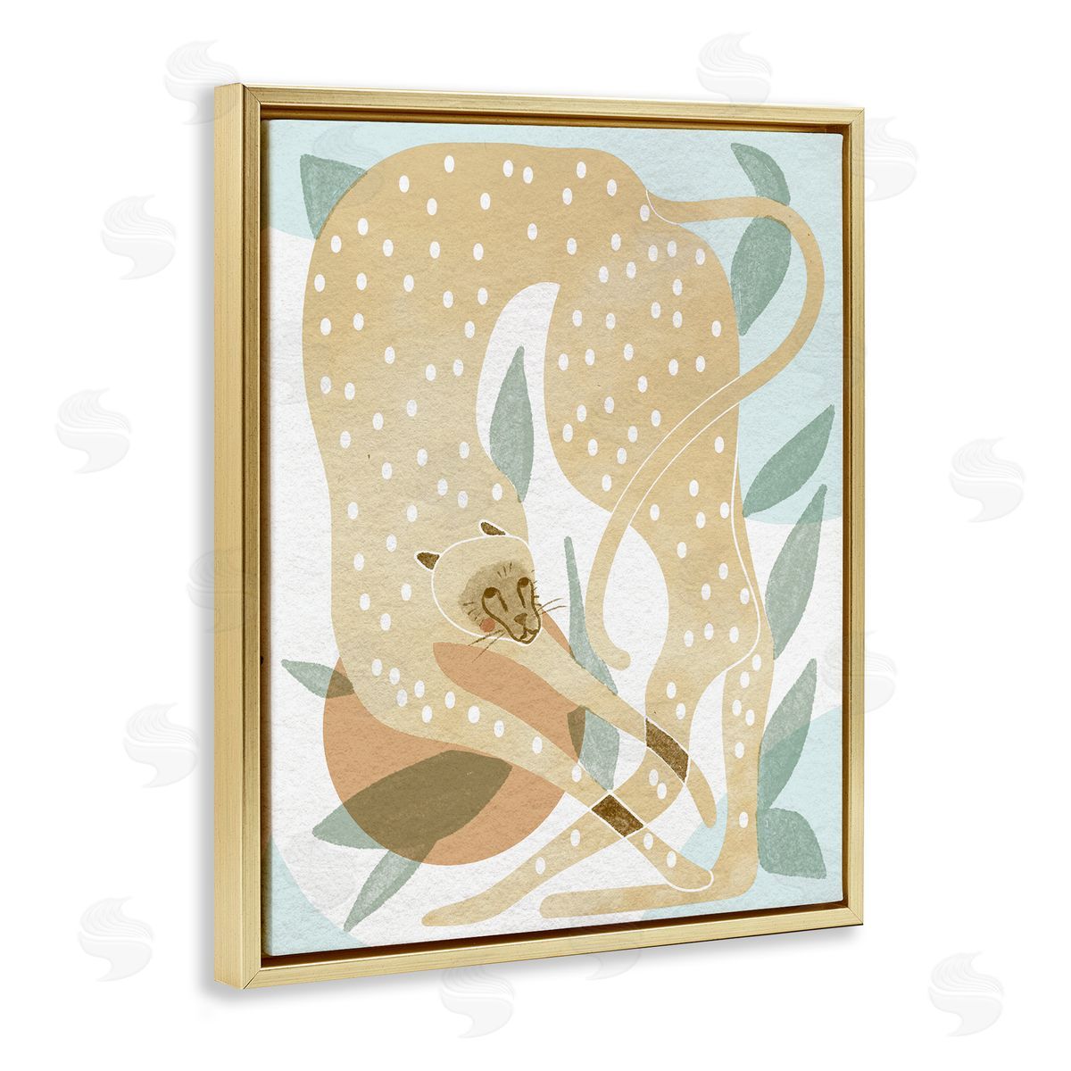 Stupell Studio Cheetah Jungle Contemporary Shapes