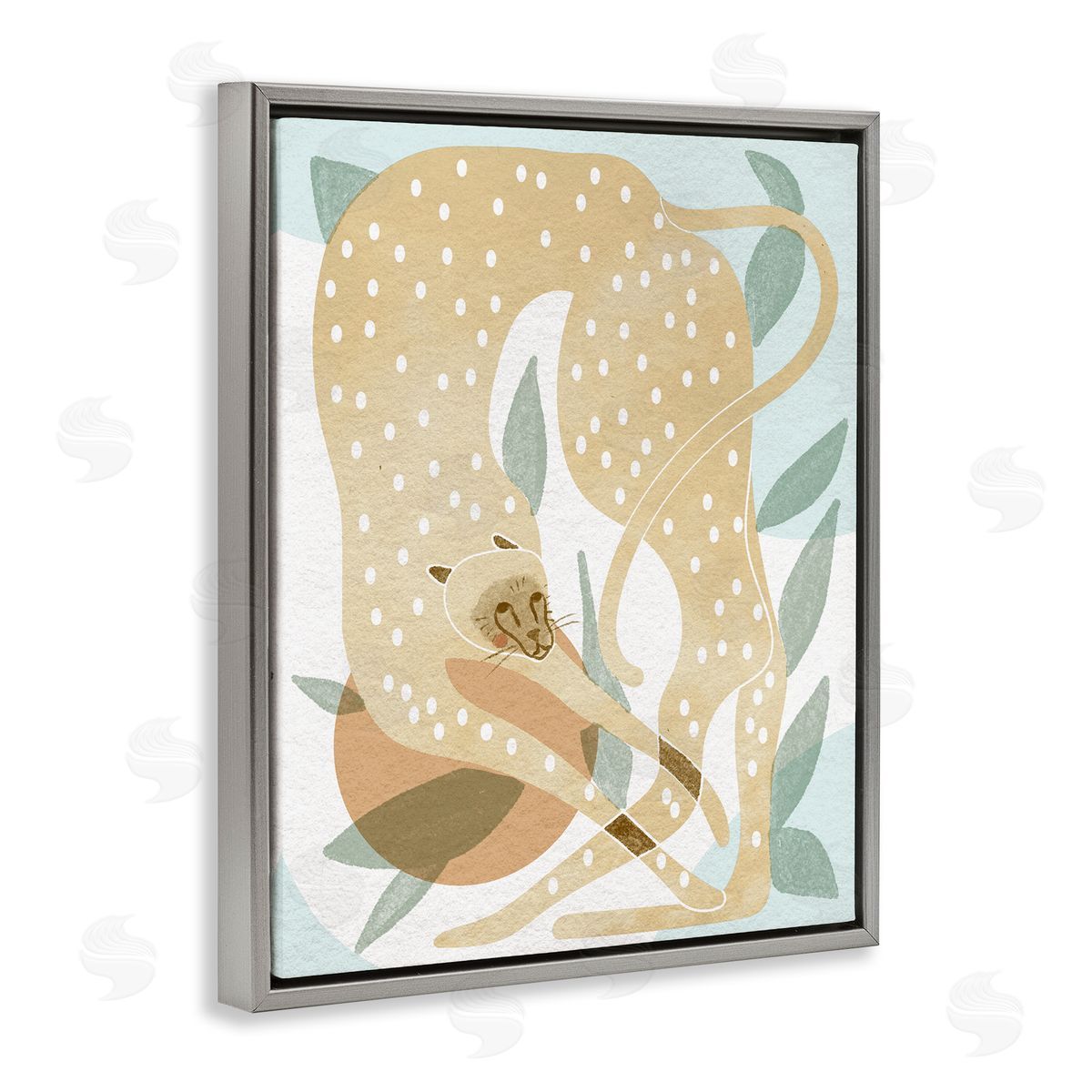 Stupell Studio Cheetah Jungle Contemporary Shapes