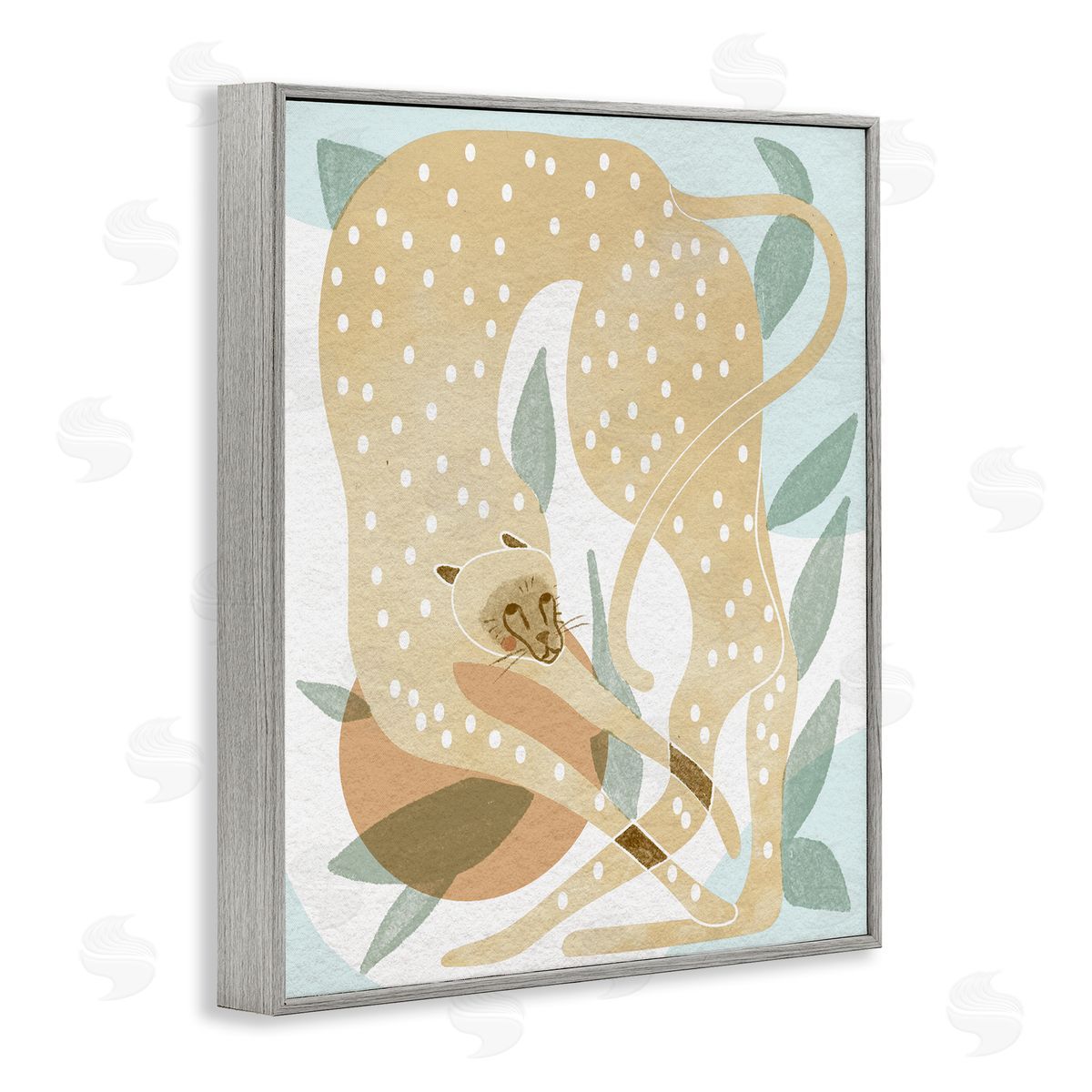 Stupell Studio Cheetah Jungle Contemporary Shapes