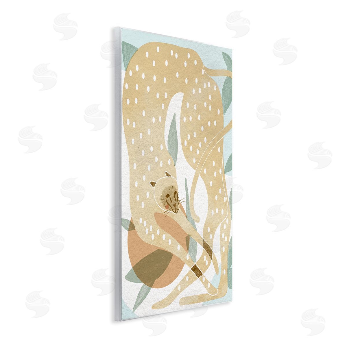 Stupell Studio Cheetah Jungle Contemporary Shapes