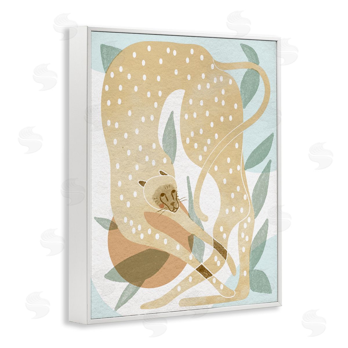 Stupell Studio Cheetah Jungle Contemporary Shapes