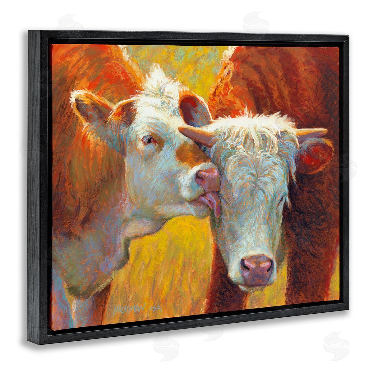 Rita Kirkman Cow Licking Farm Animals