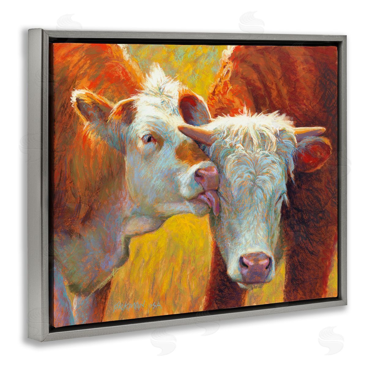 Rita Kirkman Cow Licking Farm Animals