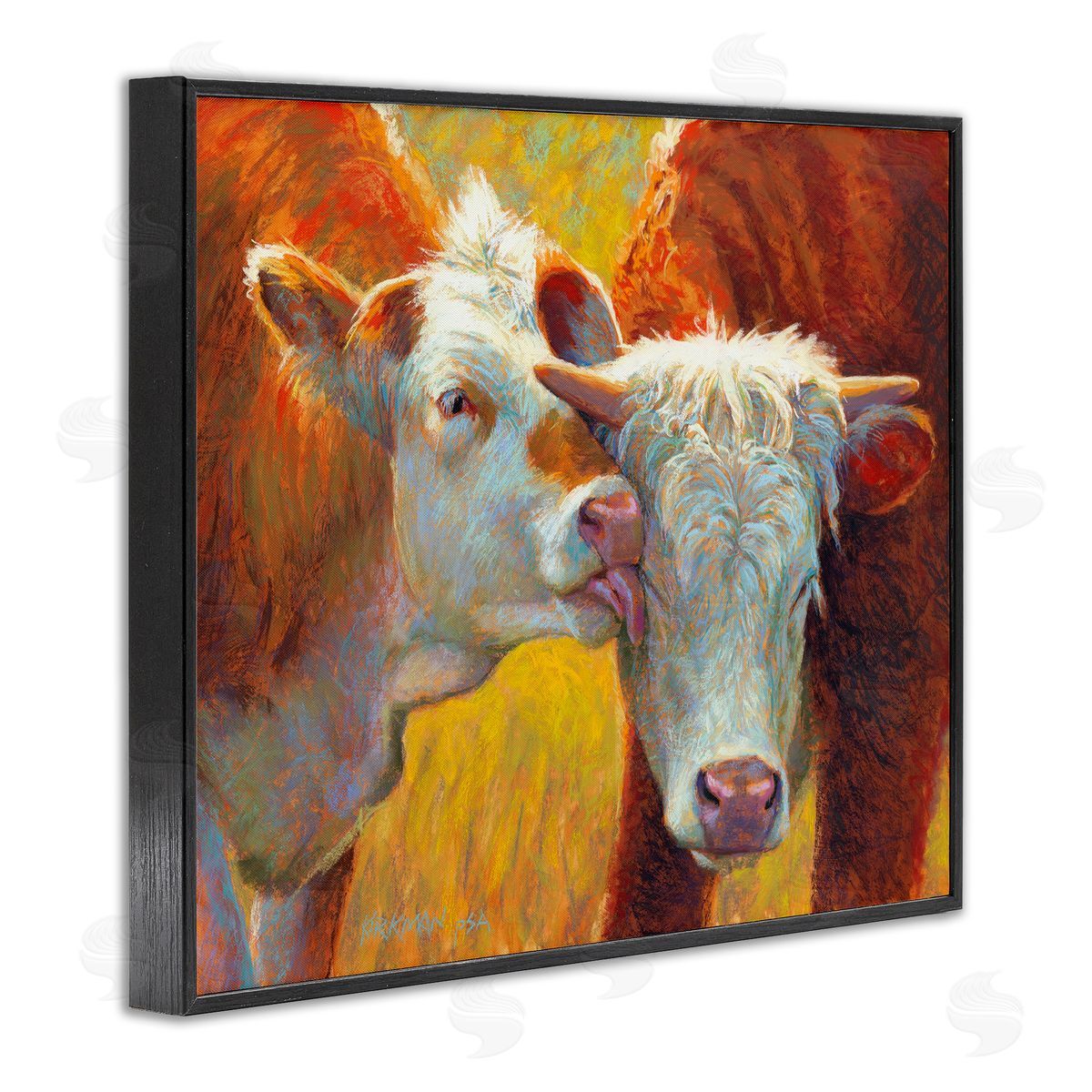 Rita Kirkman Cow Licking Farm Animals