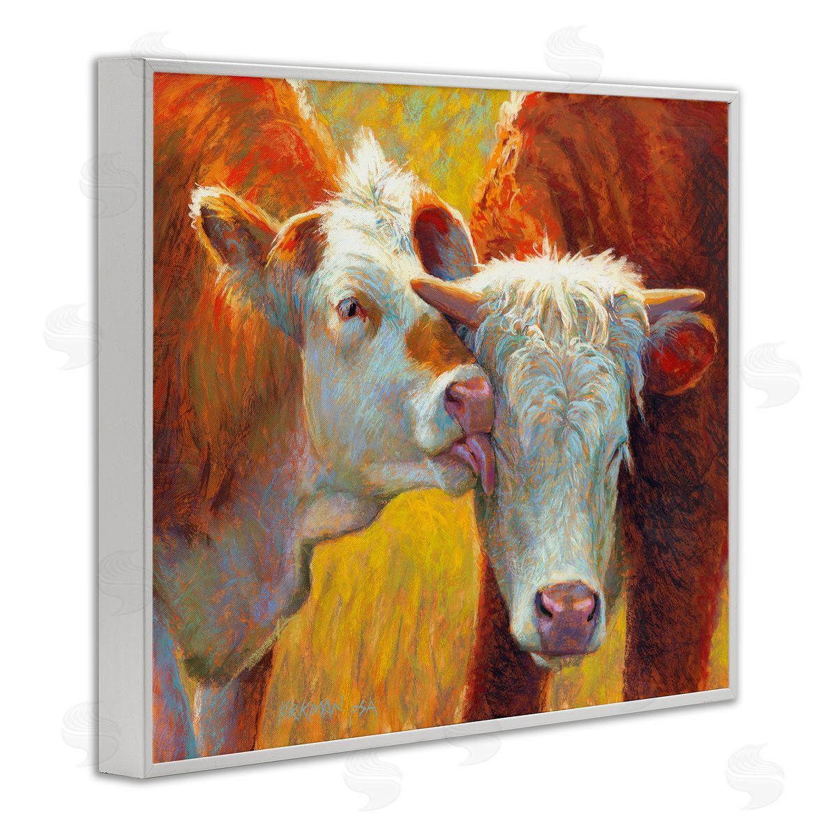 Rita Kirkman Cow Licking Farm Animals