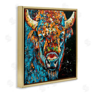Jen Seeley | Modern Bison with Paint Splatter