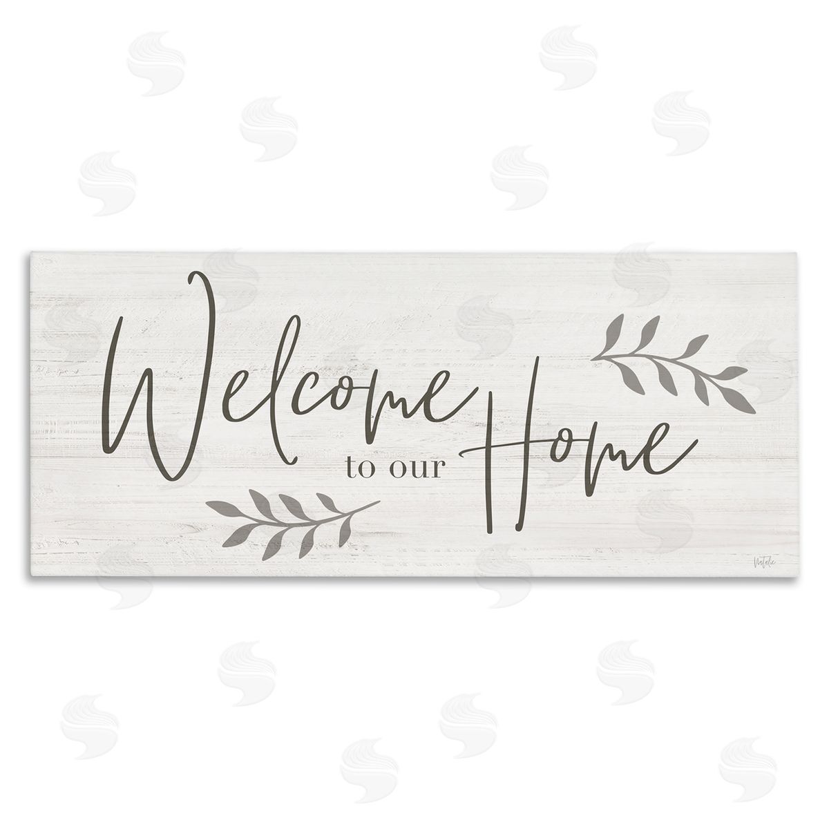 Welcome To Our Home Country Sign Canvas Wall Art, Home Decor by Natalie Carpentieri