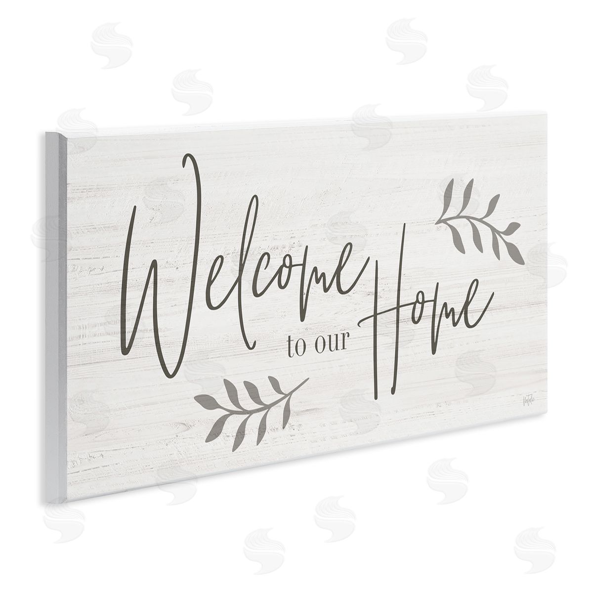 Welcome To Our Home Country Sign Wood Plaque Wall Art, Home Decor by Natalie Carpentieri