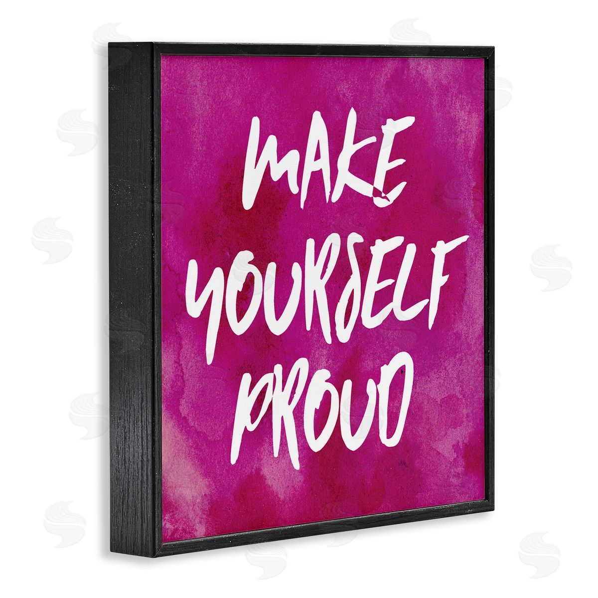 Natalie Sizemore Bold Make Yourself Proud Phrase Black Framed Glicee Wall Art Print