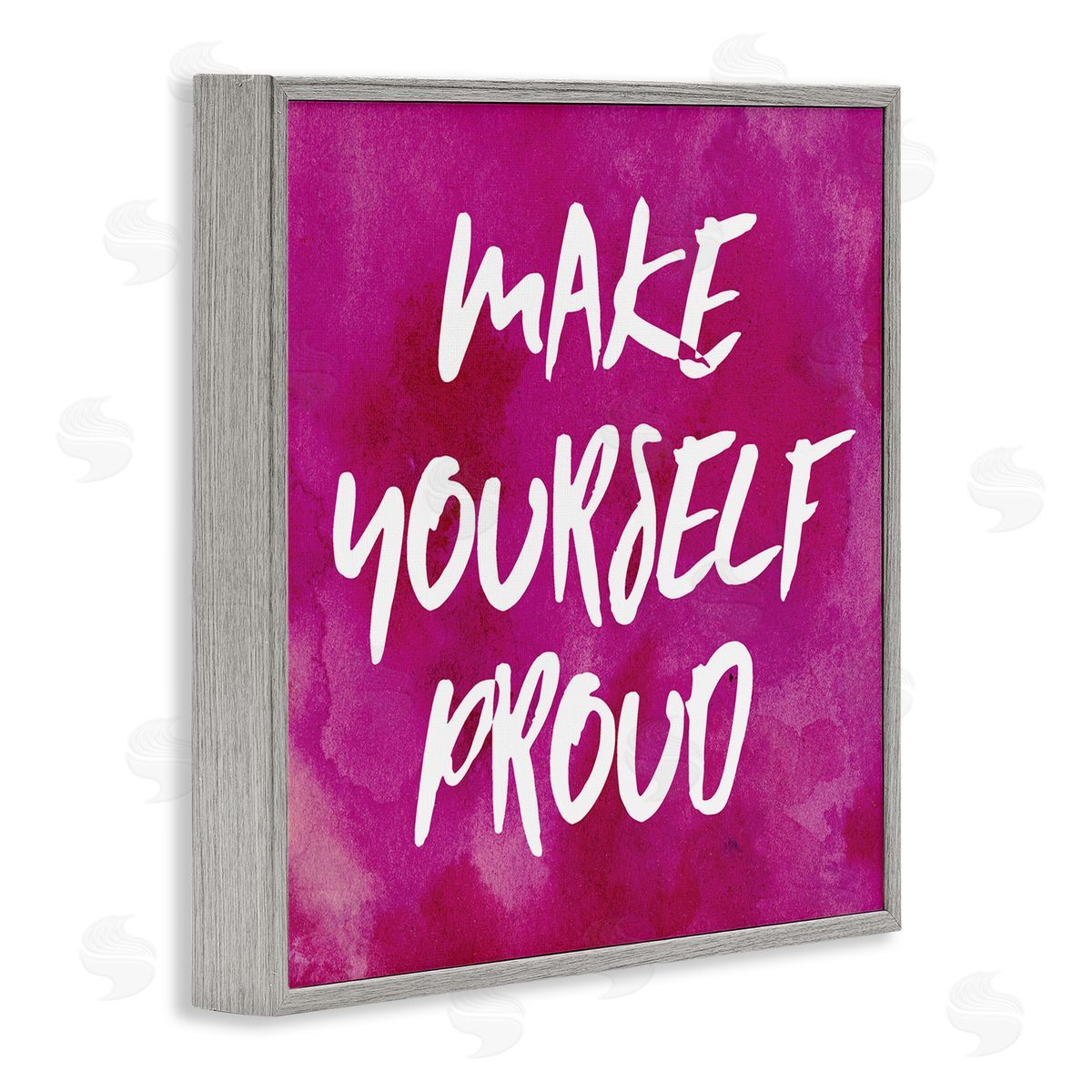 Natalie Sizemore Bold Make Yourself Proud Phrase Gray Framed Glicee Wall Art Print