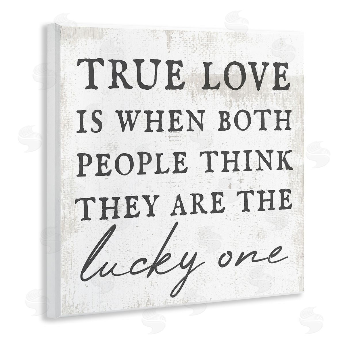 True Love Romantic Phrase Wood Plaque Wall Art, Home Decor by Stupell Studio