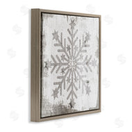 Stupell Studio | Winter Snowflake Distressed Pattern