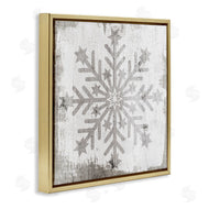 Stupell Studio | Winter Snowflake Distressed Pattern