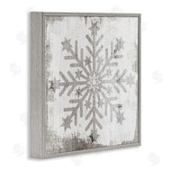 Stupell Studio | Winter Snowflake Distressed Pattern
