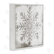 Stupell Studio | Winter Snowflake Distressed Pattern
