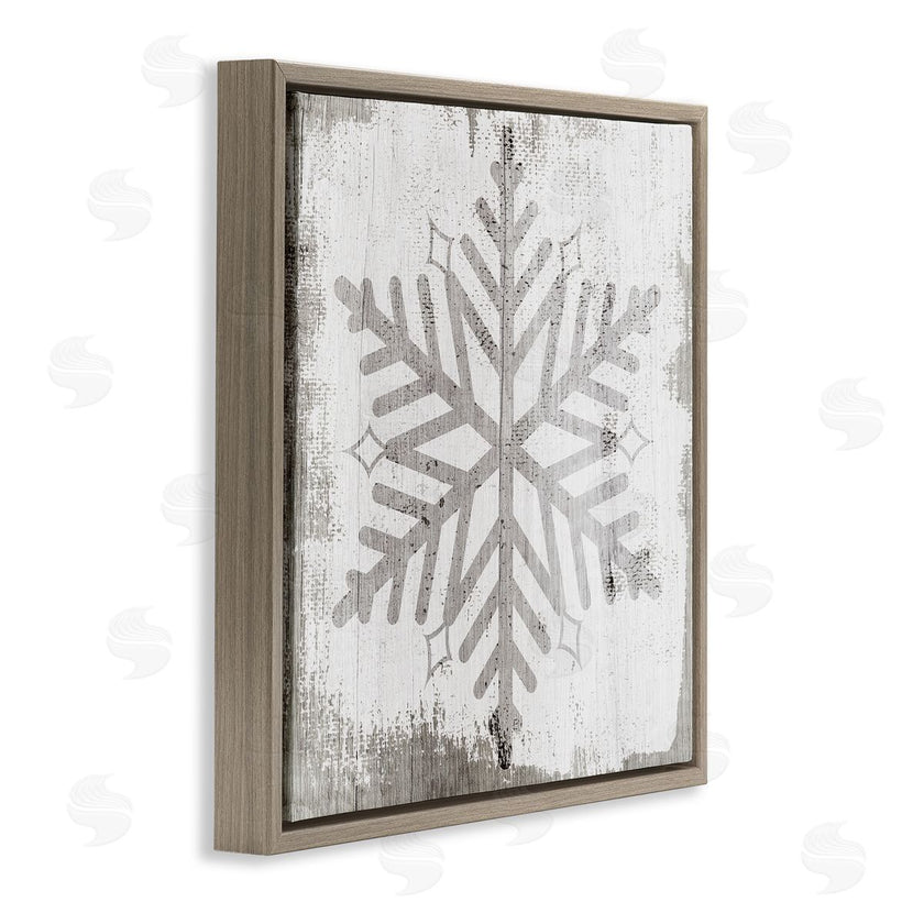 Stupell Studio | Winter Nature Snowflake Shape