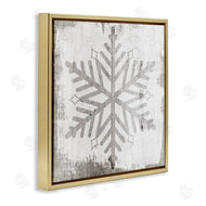 Stupell Studio | Winter Nature Snowflake Shape