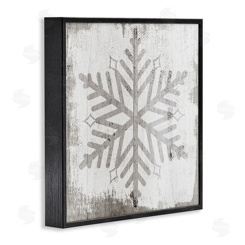 Stupell Studio | Winter Nature Snowflake Shape