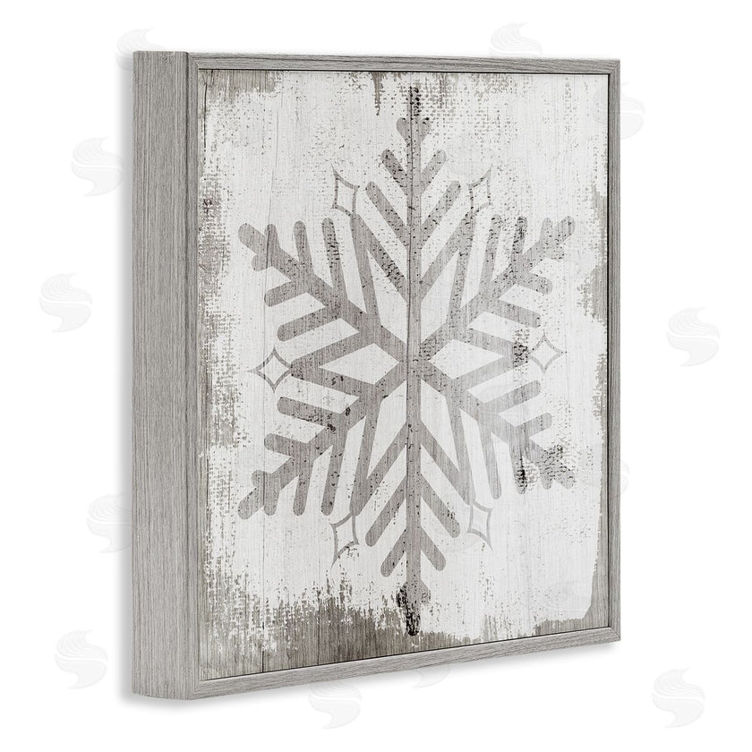 Stupell Studio | Winter Nature Snowflake Shape