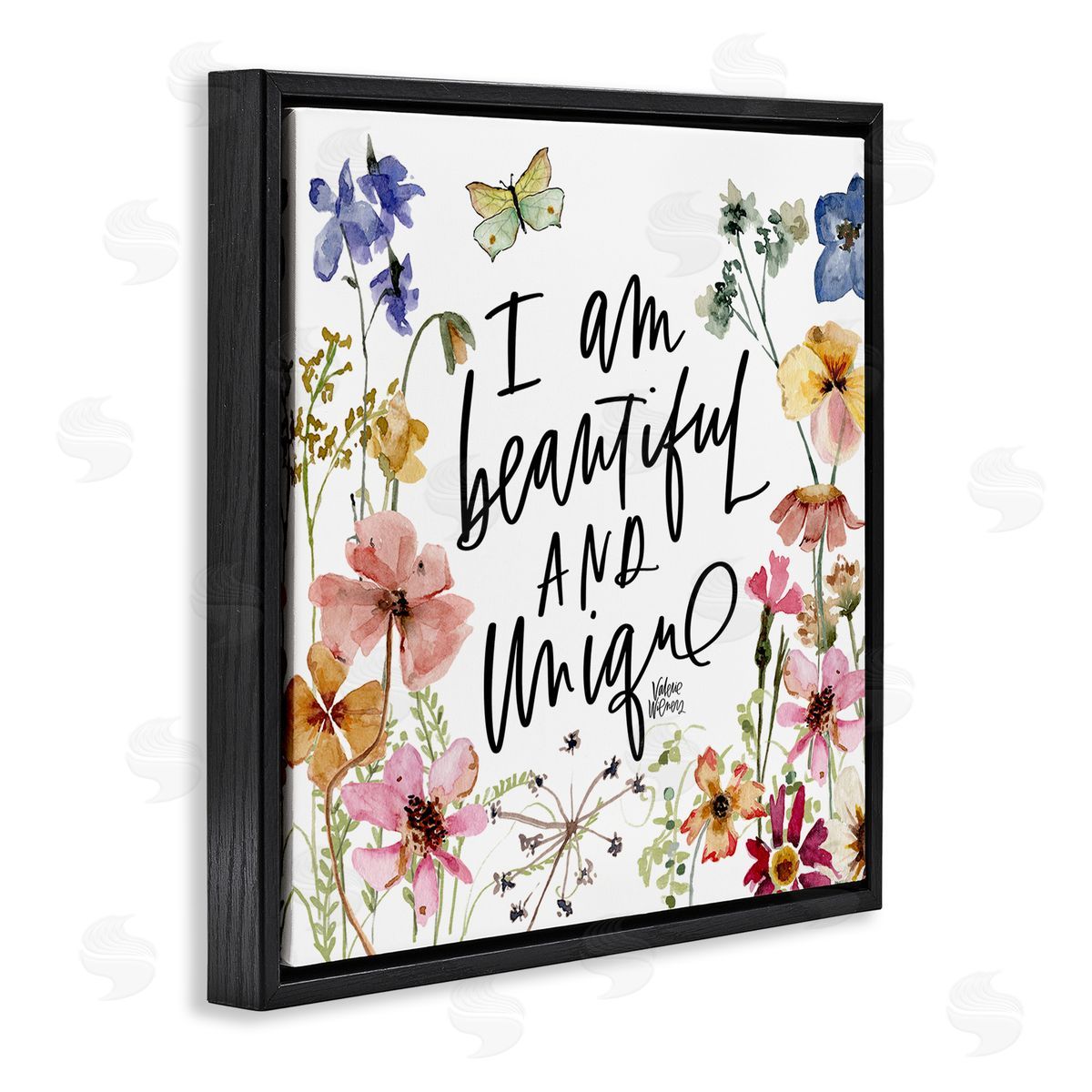 Valerie Wieners Beautiful & Unique Uplifting Nature Black Floating Frame Canvas Wall Art Print