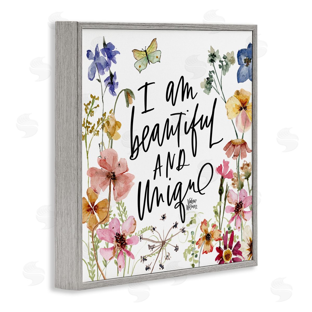 Valerie Wieners Beautiful & Unique Uplifting Nature Gray Framed Glicee Wall Art Print