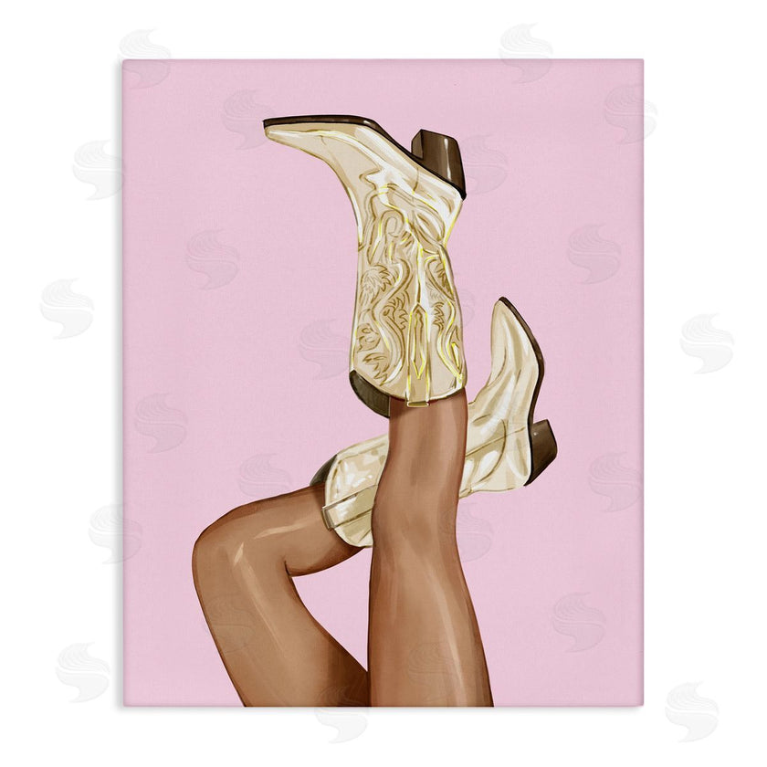 Ziwei Li | Pink Country Cowgirl Boots