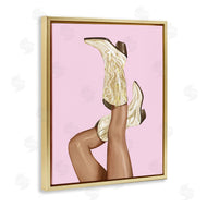 Ziwei Li | Pink Country Cowgirl Boots