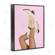 Ziwei Li | Pink Country Cowgirl Boots