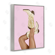 Ziwei Li | Pink Country Cowgirl Boots