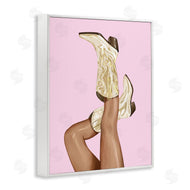 Ziwei Li | Pink Country Cowgirl Boots