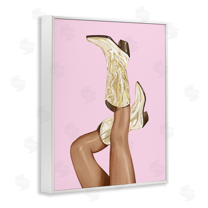 Ziwei Li | Pink Country Cowgirl Boots