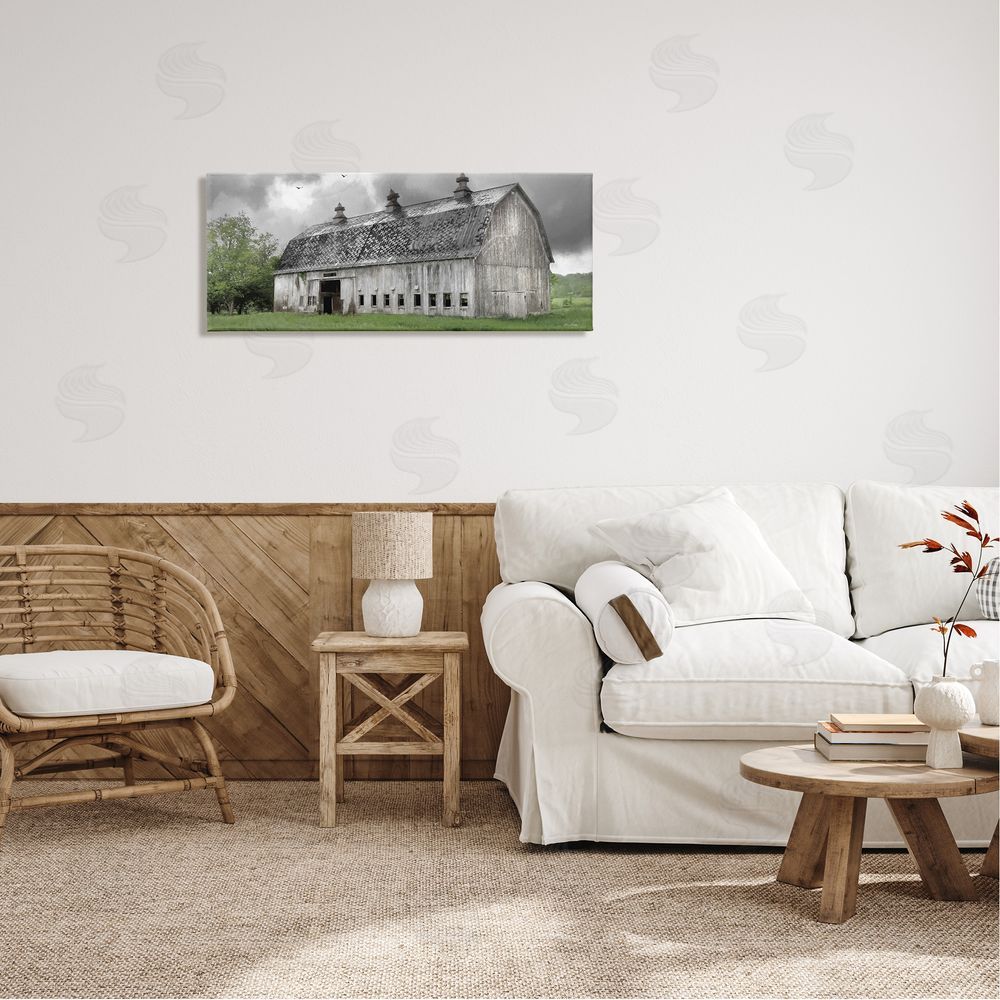Lori Deiter Farmland Barn Overhead Clouds