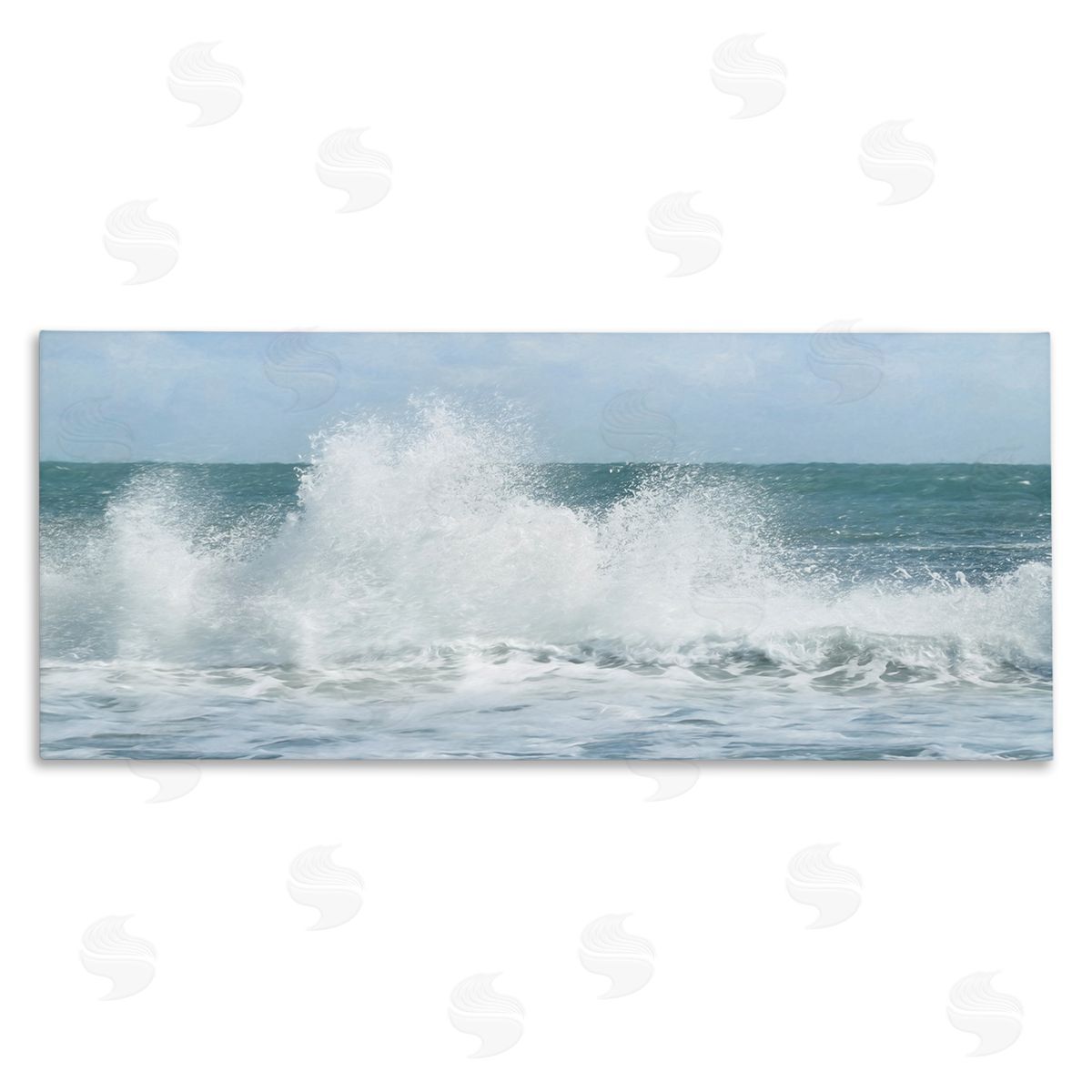 Ocean Waves Crashing Foam Splash Canvas Wall Art, Home Decor by Lori Deiter