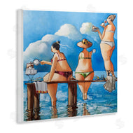 Ronald West | Whimsical Summer Beach Ladies